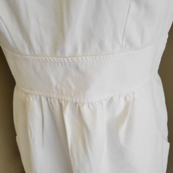 City Triangle Razor Back Sleeveless Off White Summer Dress Junior  SZ 7 - Picture 6 of 7